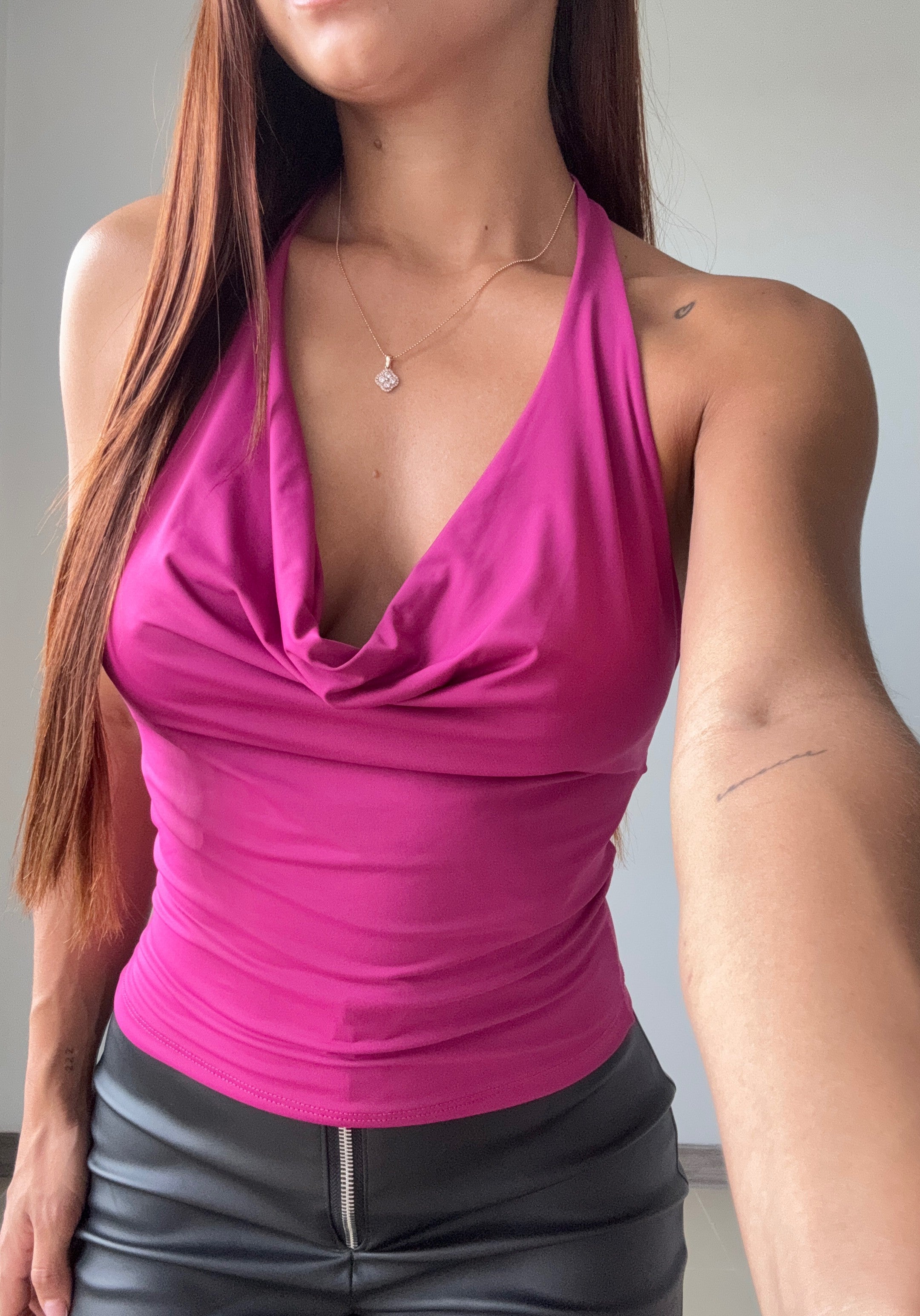 Blusa Manga Sisa Cuello Halter