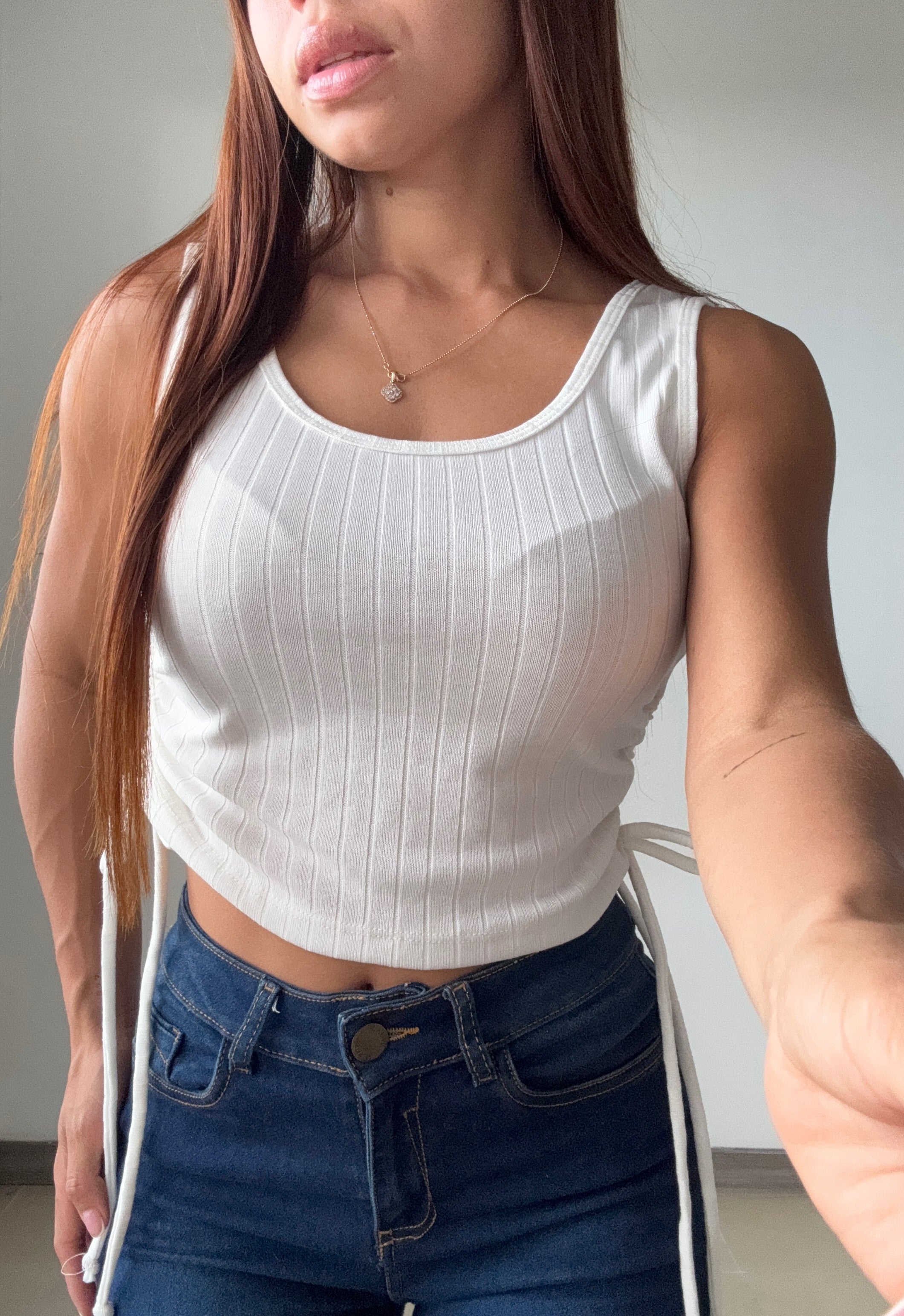 Blusa Manga Sisa Runcho Laterales
