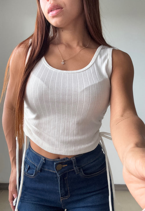 Blusa Manga Sisa Runcho Laterales