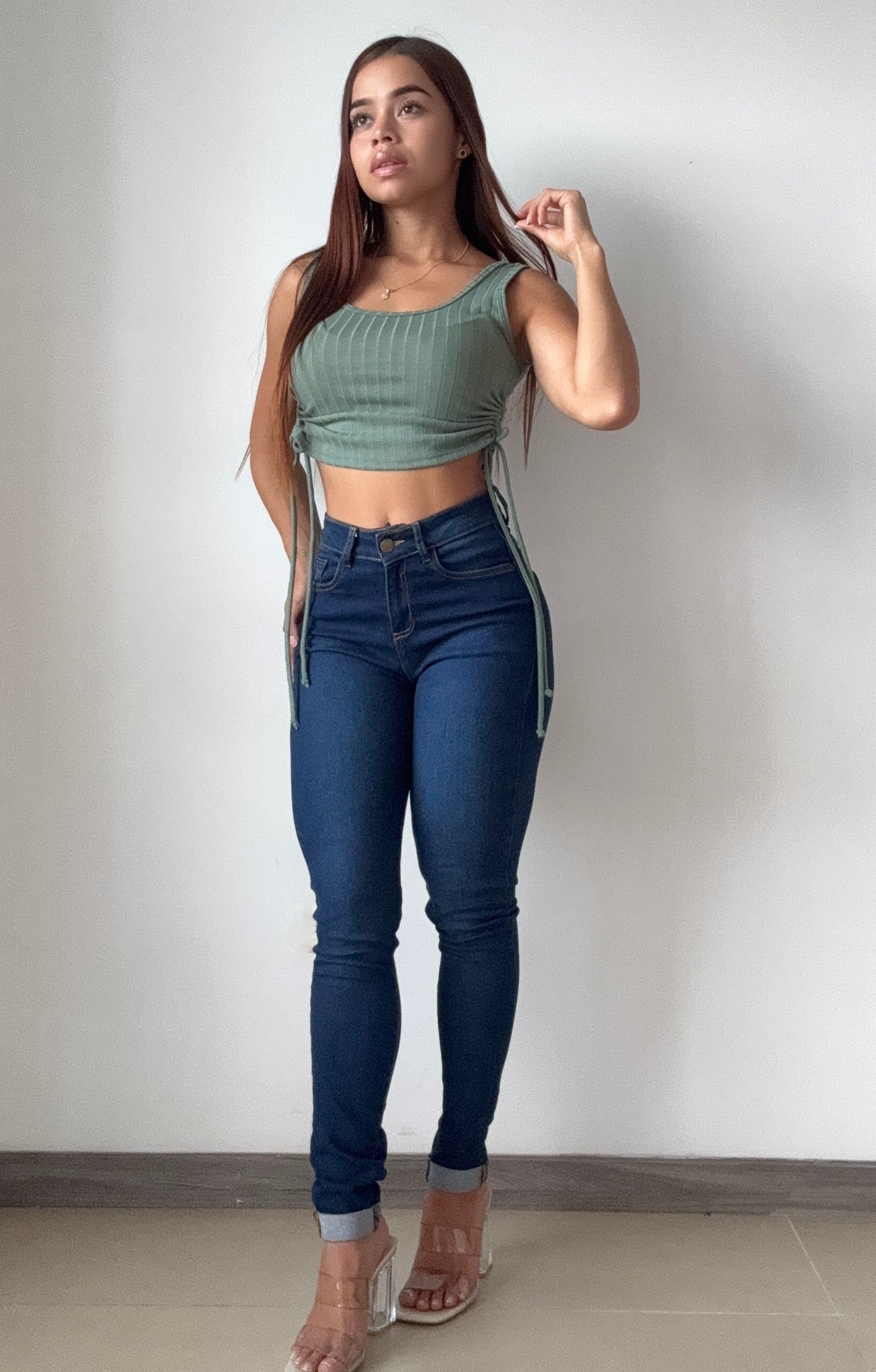 Blusa Manga Sisa Runcho Laterales