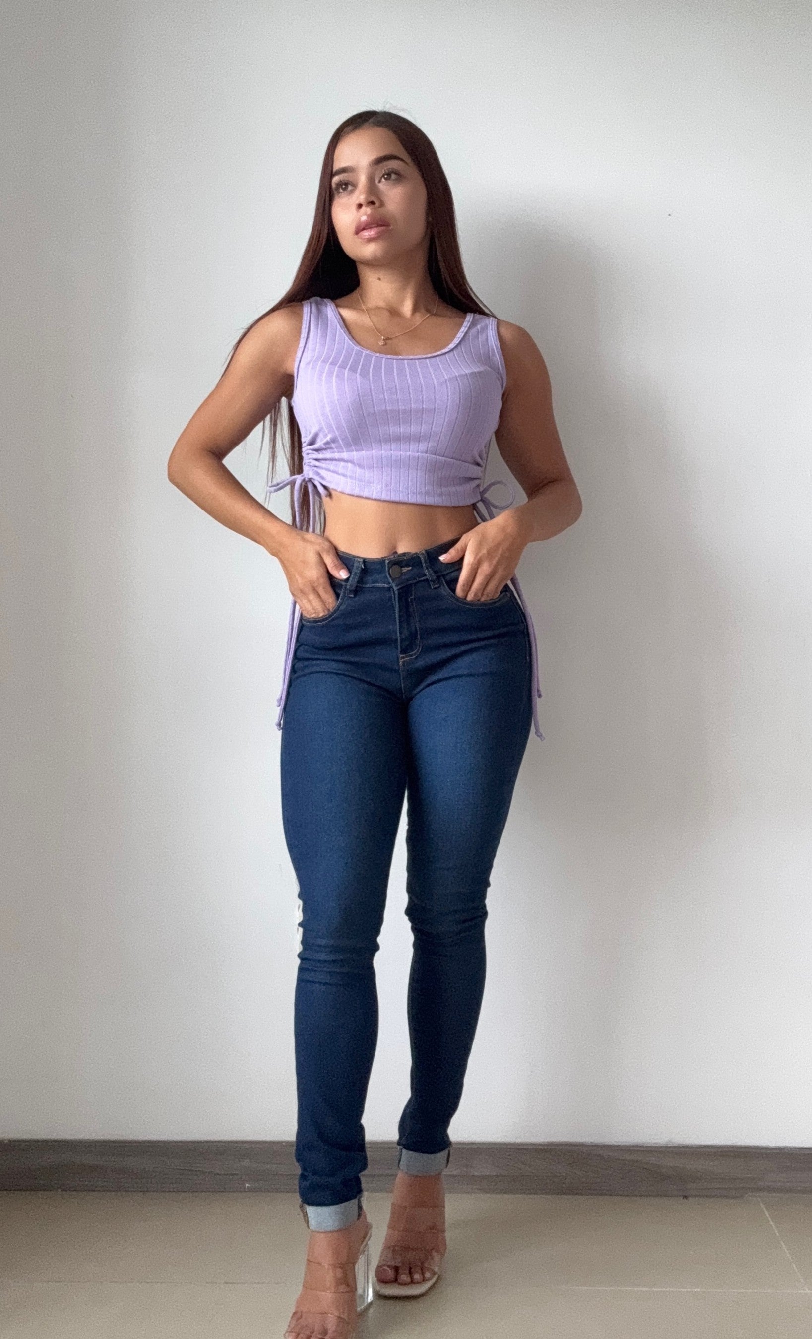 Blusa Manga Sisa Runcho Laterales