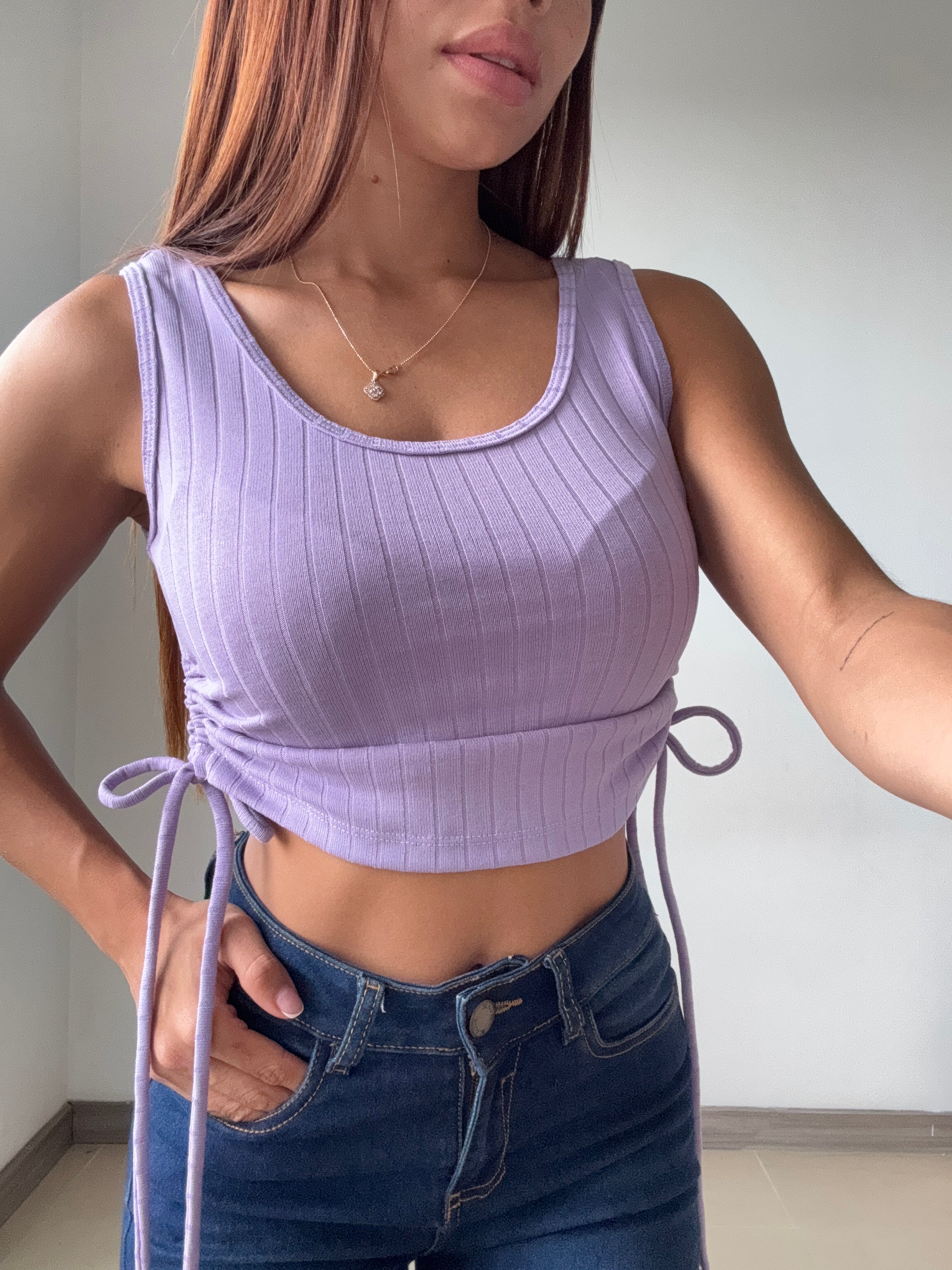 Blusa Manga Sisa Runcho Laterales