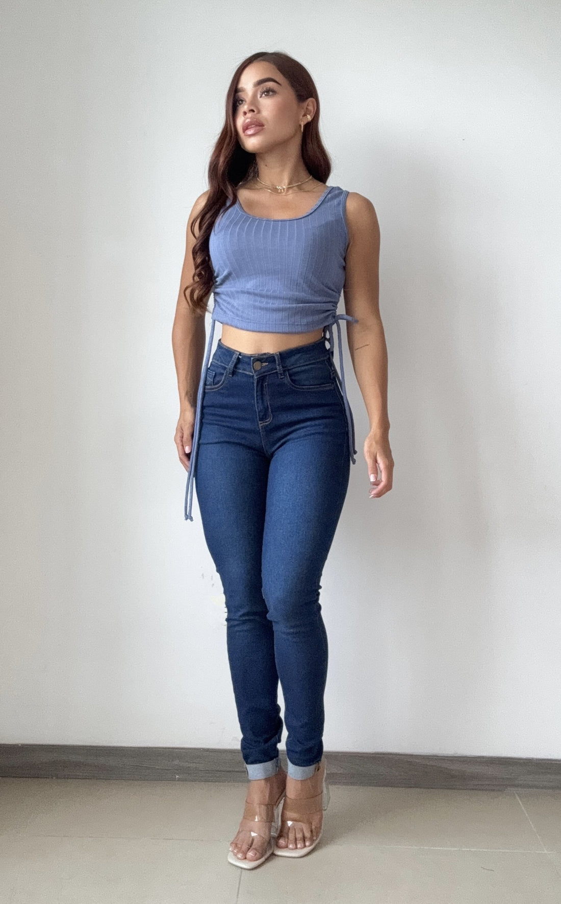 Blusa Manga Sisa Runcho Laterales