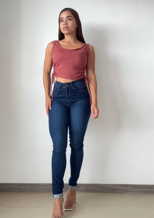 Blusa Manga Sisa Runcho Laterales