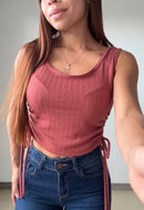 Blusa Manga Sisa Runcho Laterales