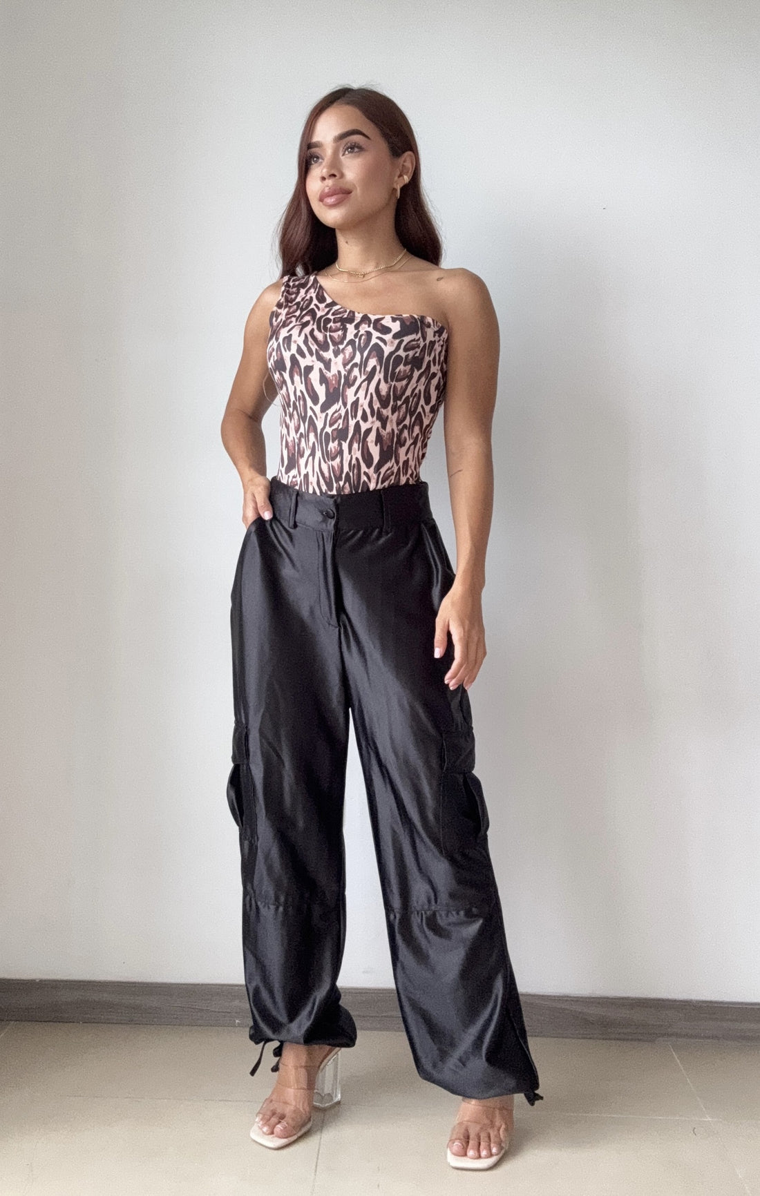 Body Asimetrico Estampado Print
