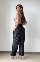 Body Asimetrico Estampado Print