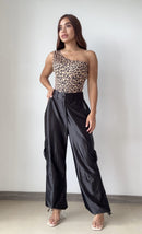 Body Asimetrico Estampado Print
