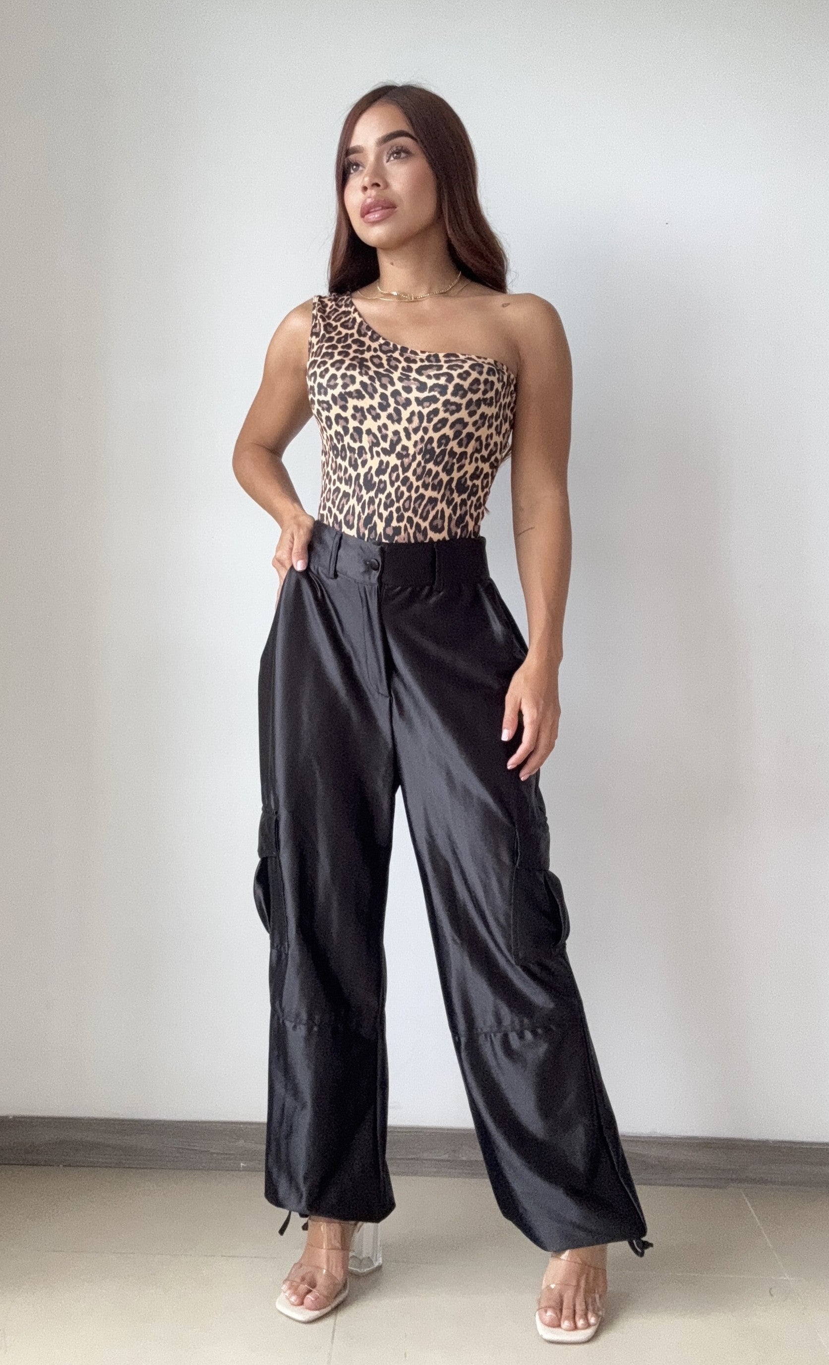 Body Asimetrico Estampado Print