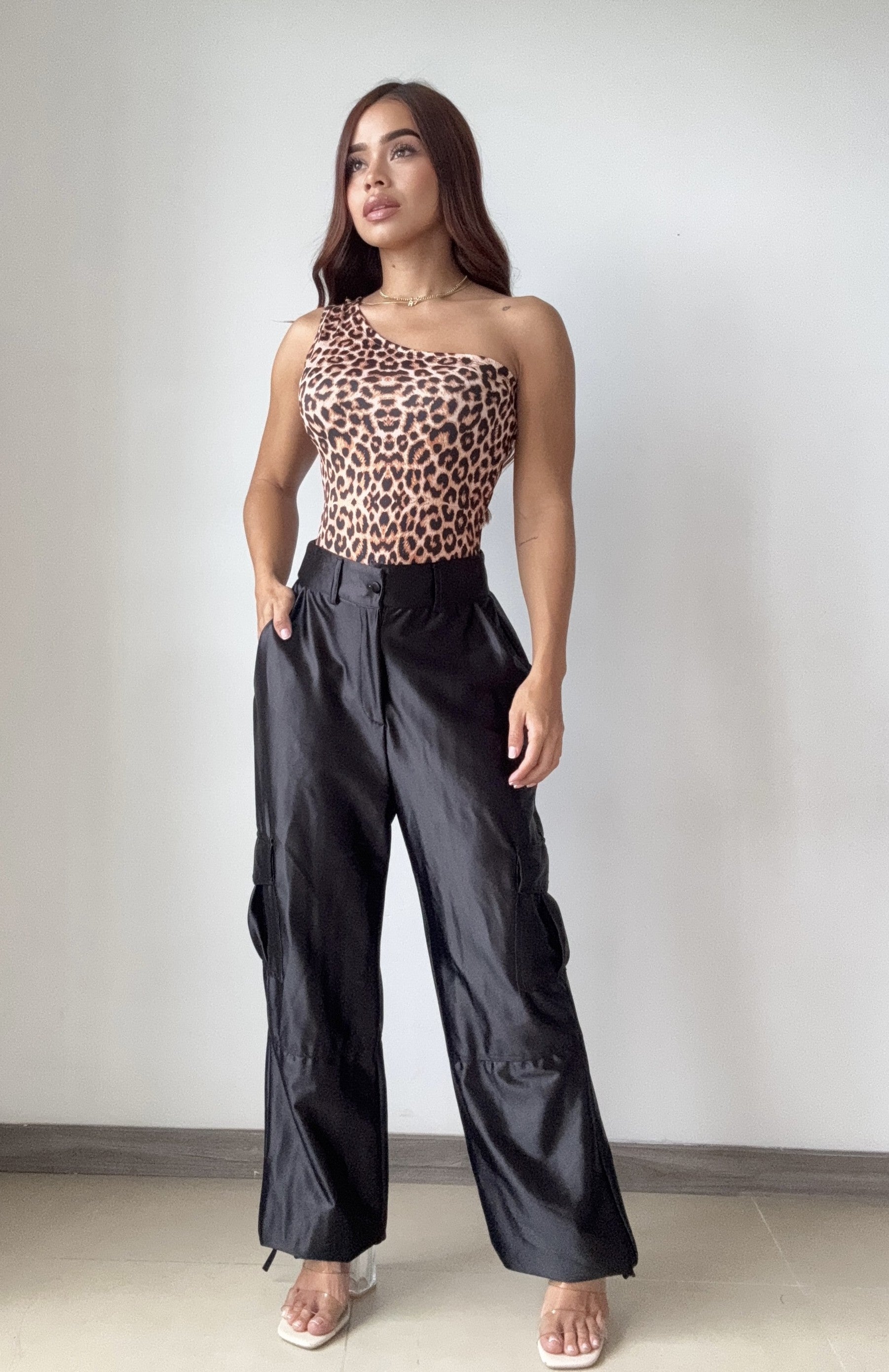 Body Asimetrico Estampado Print
