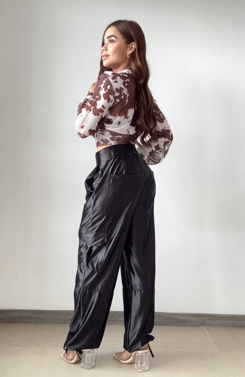 Blusa Mayatex Corta Manga Larga Estampad