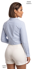 Camisera Manga Larga Rayas Aplique Flore
