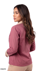 Camisa En Popelina Manga Larga