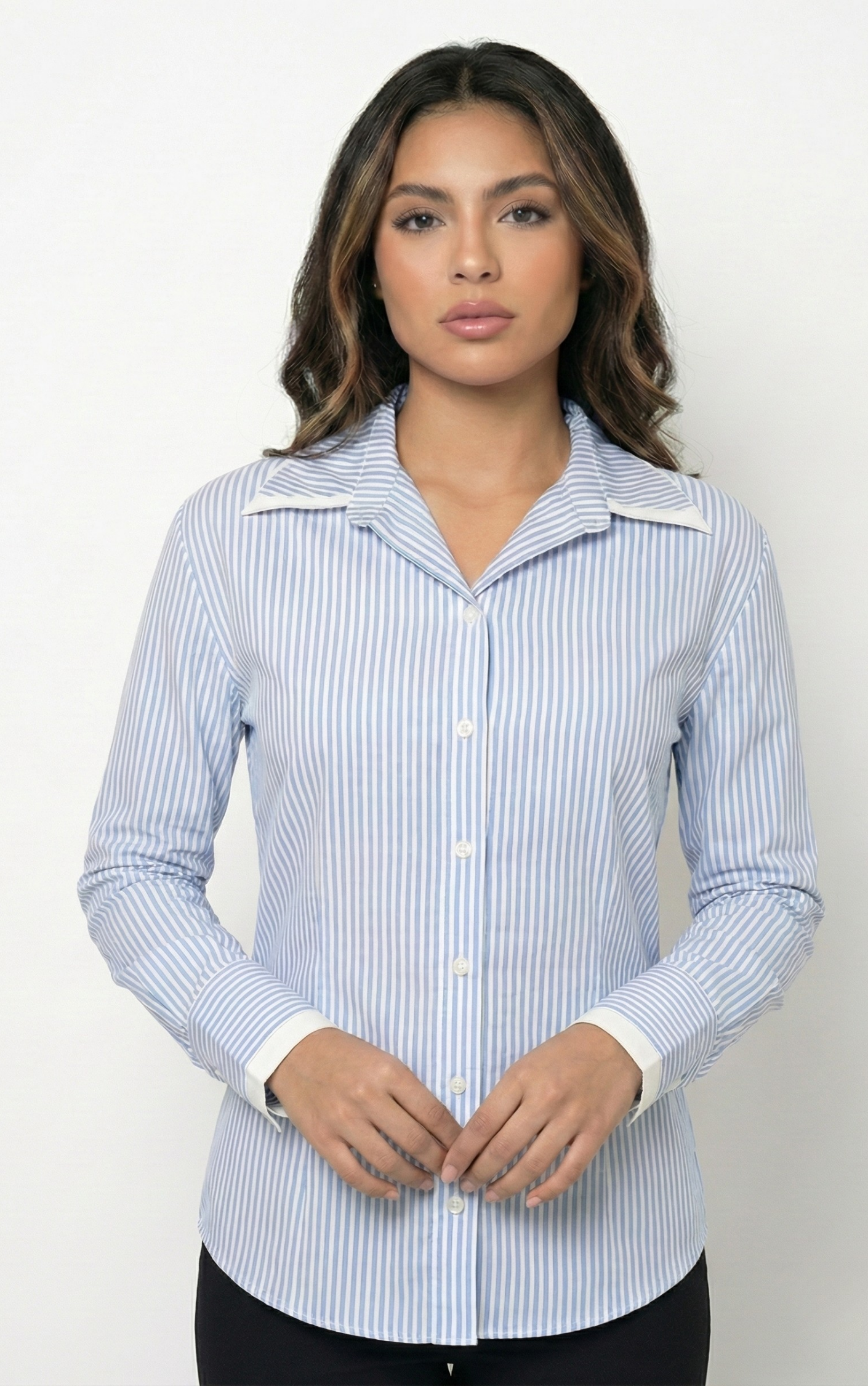 Camisera Manga Larga Estampada Rayas