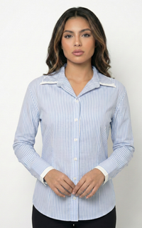 Camisera Manga Larga Estampada Rayas