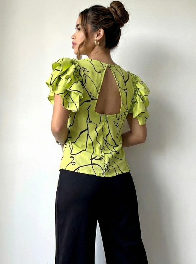 Blusa Manga Corta Tres Boleros