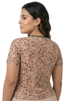 Blusa Manga Corta Cuello V Mayatex Estam
