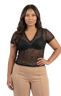 Blusa Manga Corta Cuello V Mayatex Estam