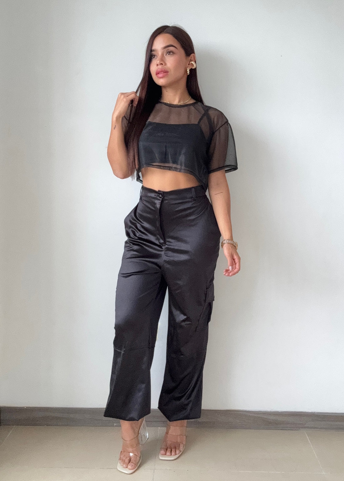 Blusa Estilo Oversize Corta Manga Corta