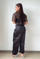 Blusa Estilo Oversize Corta Manga Corta