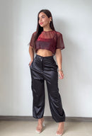 Blusa Estilo Oversize Corta Manga Corta
