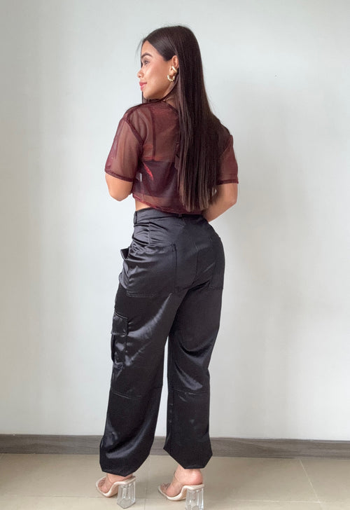 Blusa Estilo Oversize Corta Manga Corta