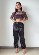 Blusa Estilo Oversize Corta Manga Corta
