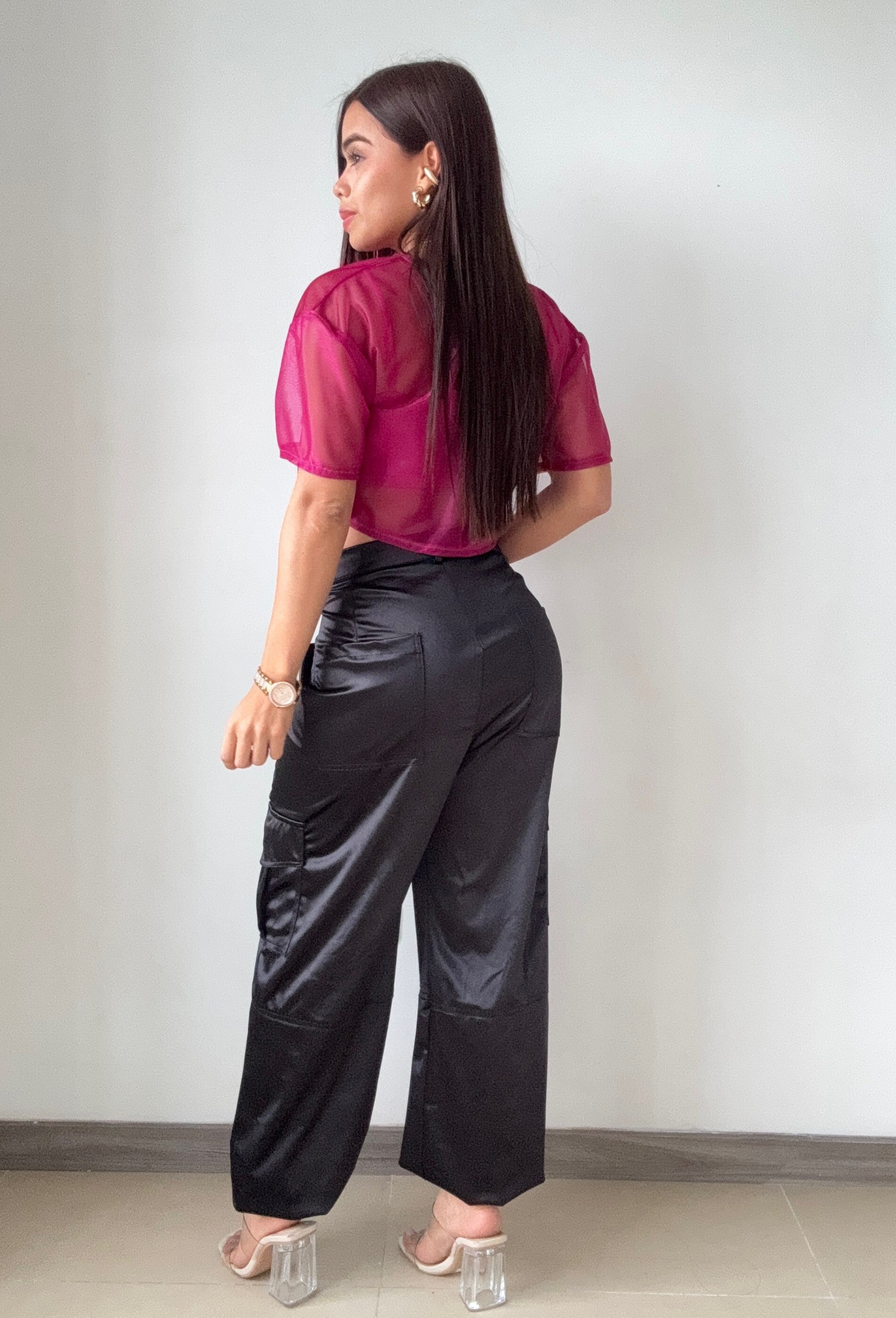 Blusa Estilo Oversize Corta Manga Corta