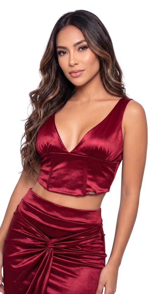 Blusa Tiras Cuello En V