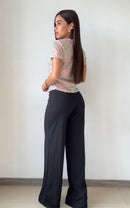 Blusa Manga Corta Cuello Redondo Lenteju