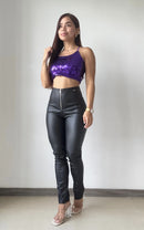 Croptop Tiras Lentejuela