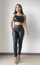 Croptop Tiras Lentejuela