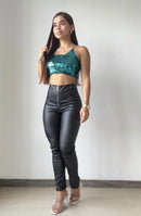 Croptop Tiras Lentejuela