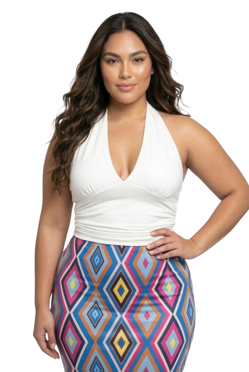 Blusa Cuello Halter Plus