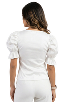 Blusa Corta Manga Bombacha