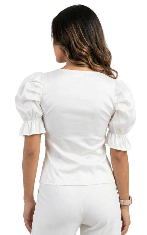 Blusa Corta Manga Bombacha