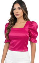 Blusa Corta Manga Bombacha