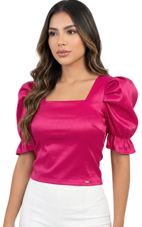 Blusa Corta Manga Bombacha