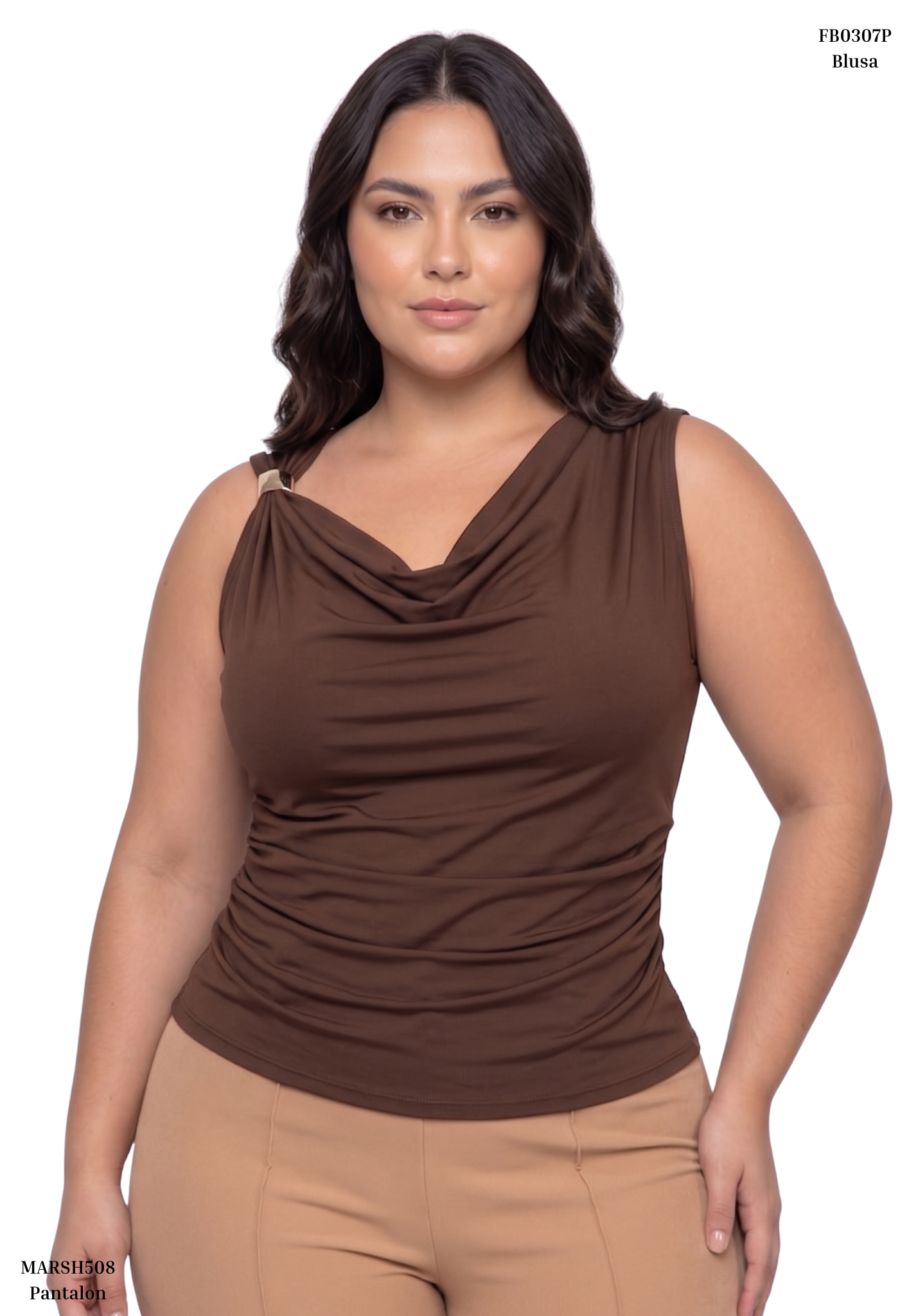 Blusa Herraje Lateral Manga Sisa