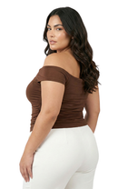 Blusa Cuello Bandeja Unicolor