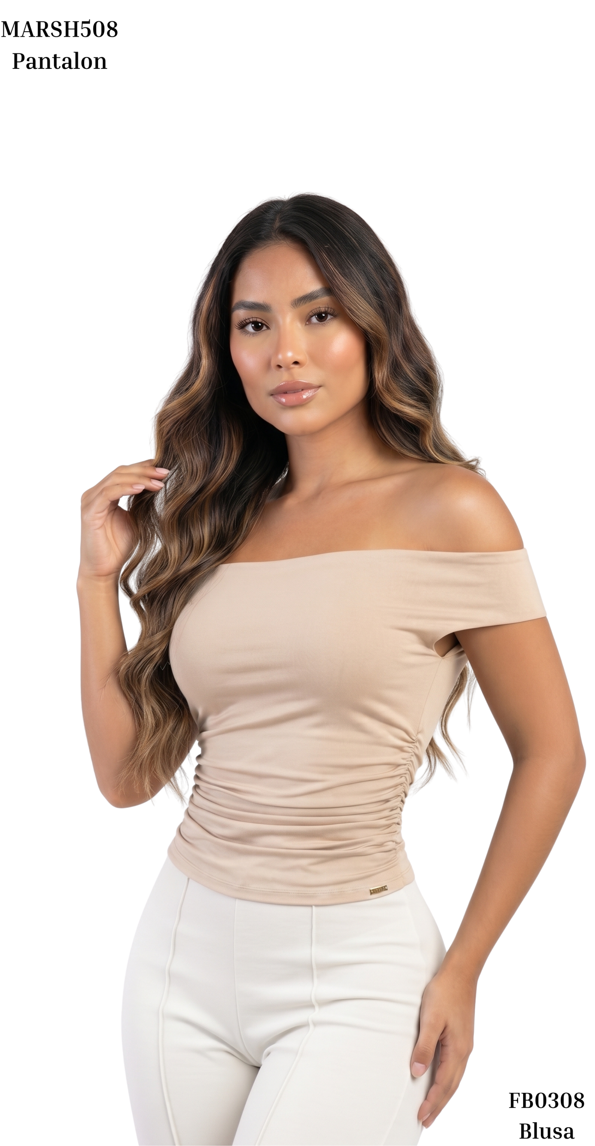 Blusa Cuello Bandeja Unicolor