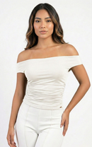 Blusa Cuello Bandeja Unicolor