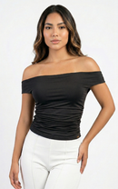 Blusa Cuello Bandeja Unicolor