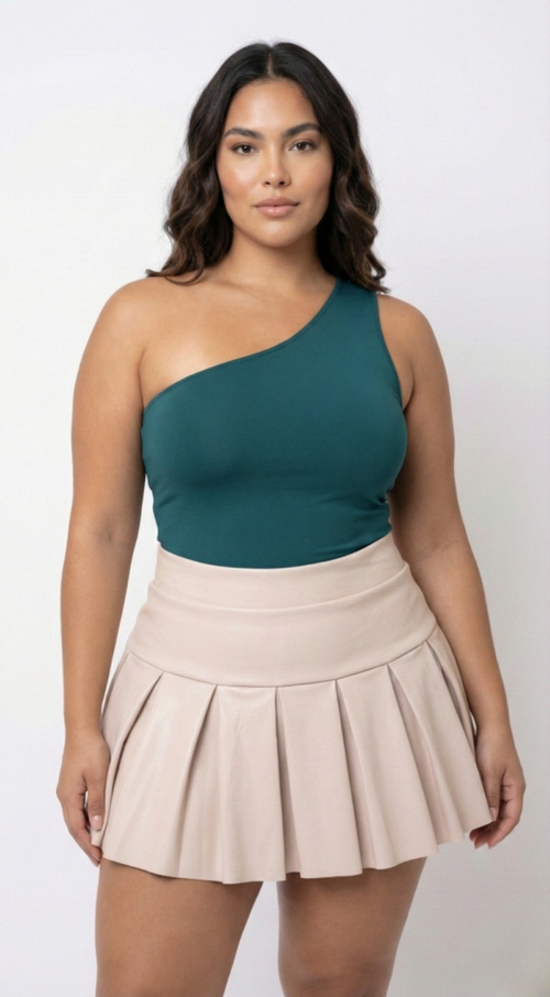 Body Manga Sisa Asimetrica Unicolor