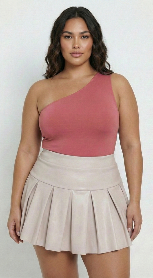 Body Manga Sisa Asimetrica Unicolor