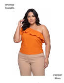 Blusa Asimetrica Manga Dos Boleros Plus