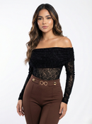 Body Manga Larga Cuello Bandeja Mayatex