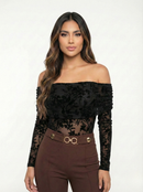 Body Manga Larga Cuello Bandeja Mayatex