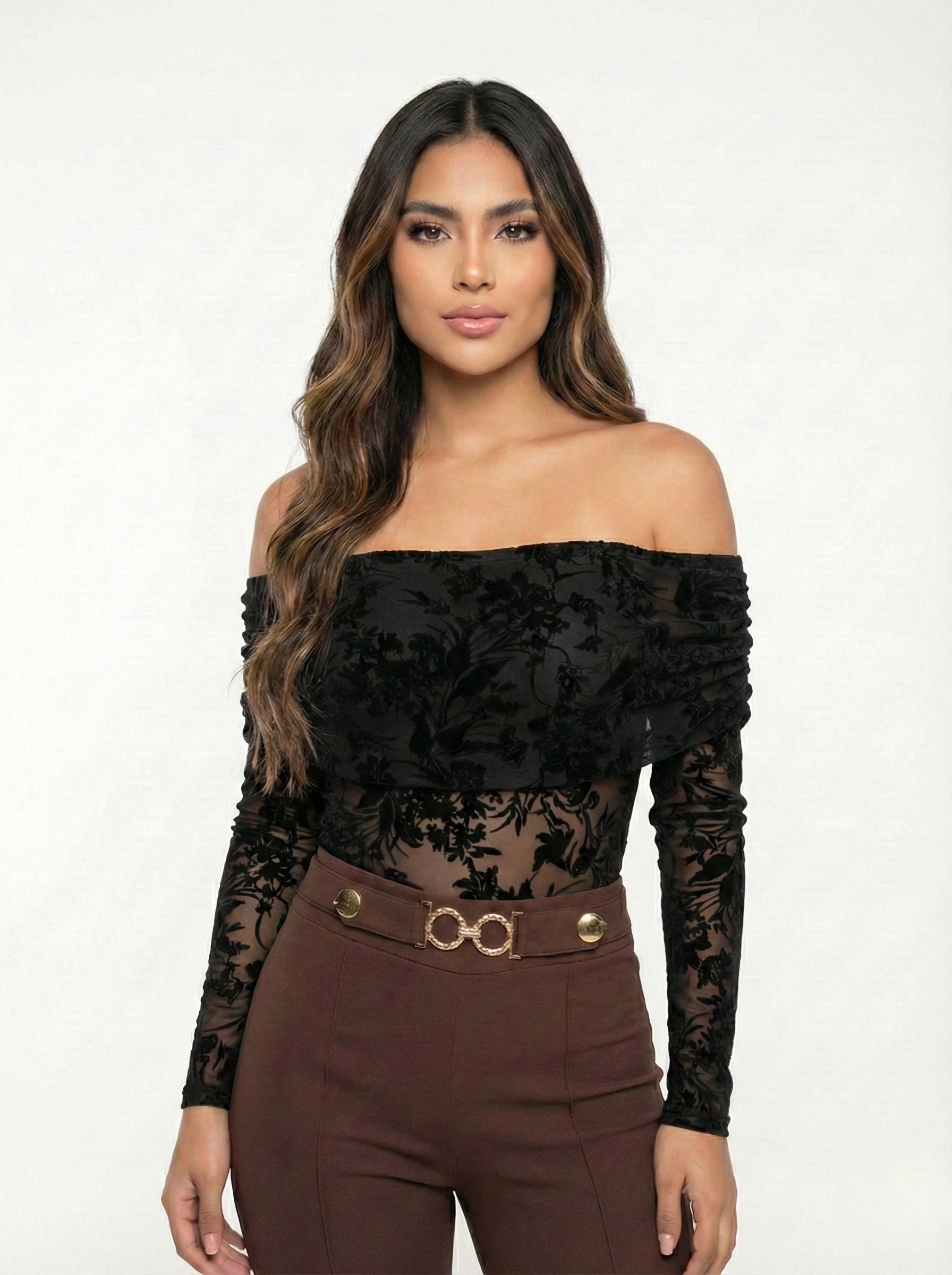 Body Manga Larga Cuello Bandeja Mayatex