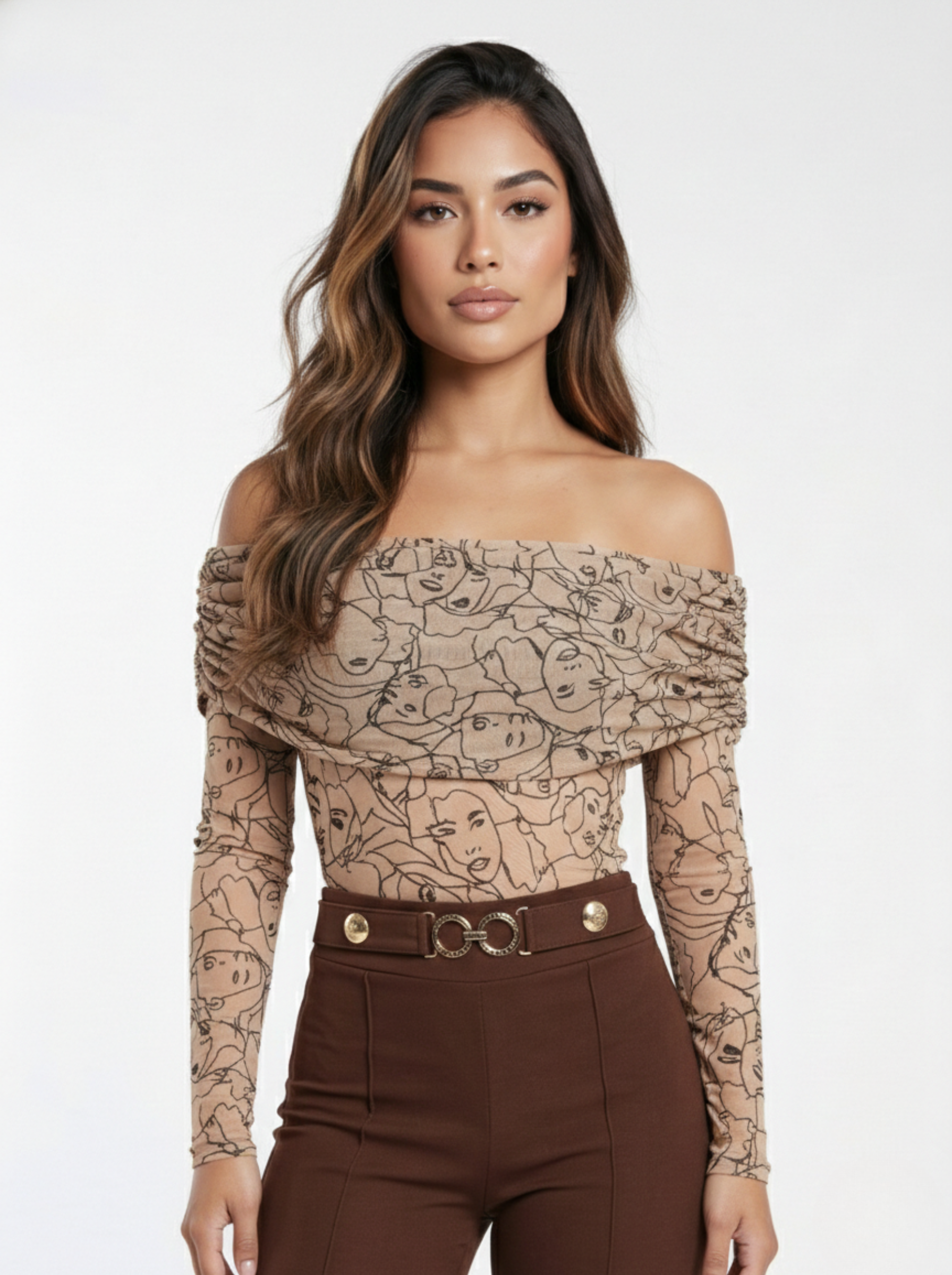 Body Manga Larga Cuello Bandeja Mayatex